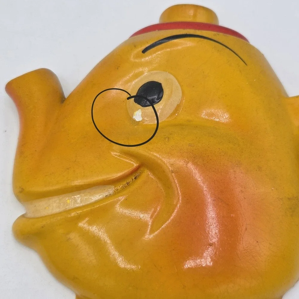 Vintage MCM Chalkware Kitsch Anthropomorphic Mr & Mrs Tea Kettle W/ Hook